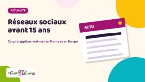 Illustration Tablette Enfant : réseaux sociaux et moins de 15 ans